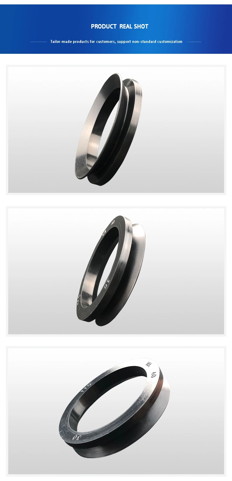 Oil Resistant Waterproof Frameless Oil Seal Va Vd Water Seal V-Type Rotary Seal Ring