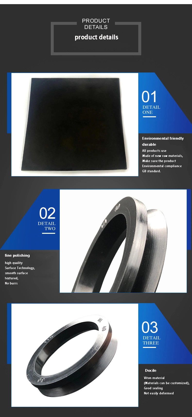 V-Type Rotary Seal Ring Waterproof Oil Seal Va Water Seal